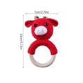 thumbnail image 3 of Agiferg Cartoon Knitting Handmade Crochet Knitting Rattle Ring Suzuki Ring, 3 of 3
