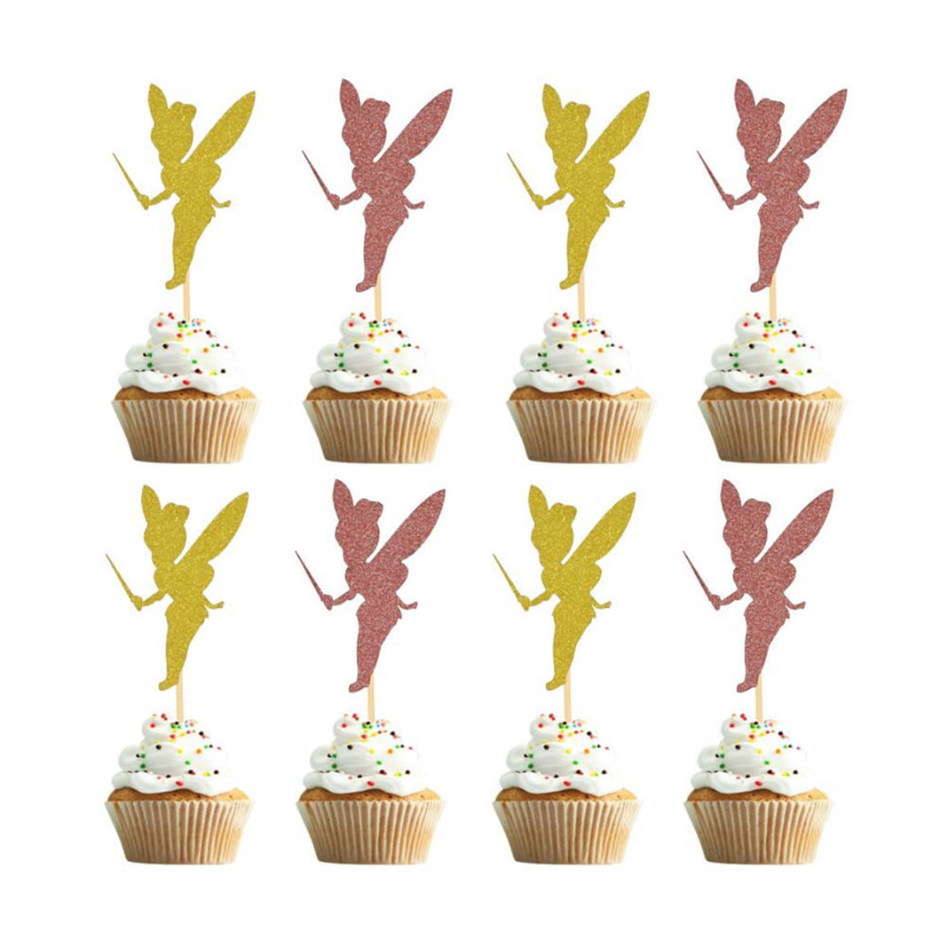 Coloured Easter Eggs Fairy Bun Decorations Edible Stand-up Cup Cake Toppers