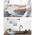 thumbnail image 5 of Blue Eucalyptus Leaves Kitchen Dish Towels for Drying Dishes Set of 4, Watercolor Spring Summer Botanical Waffle Weave Microfiber Hand Tea Bathroom Towels Quick Dry & Absorbent Towel 15.7x23.6, 5 of 7