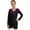 A Hot Pink, variant on Aislor Kids Girls Shiny Beads Long Sleeve V Neck Gymnastic Leotard Dance Yoga Bodysuit with Shorts Red 10