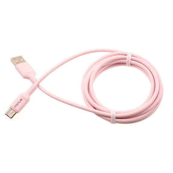 Pink 6ft USB-C Cable for Galaxy Z Fold 3 5G/Flip 3 5G - Charger Cord Power Wire Type-C Fast Charge X3A Compatible With Samsung Galaxy Z Fold 3 5G/Flip 3 5G