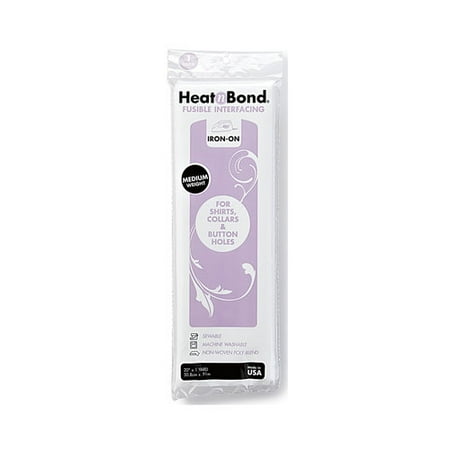 HeatnBond Iron-On Fusible Interfacing, Medium Weight, 20" x 1 yd