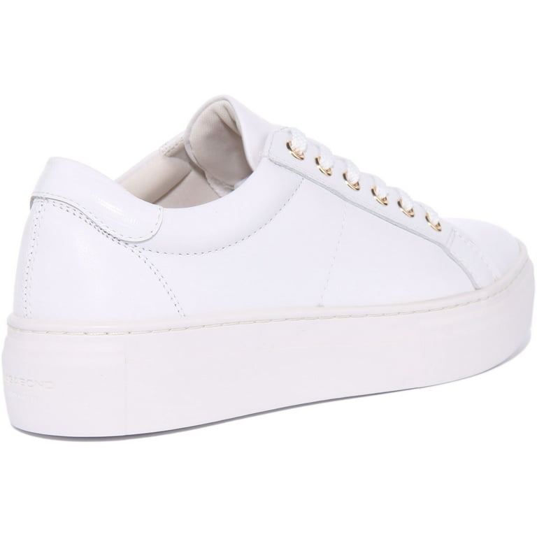 Vagabond Zoe Women's Chunky Lace Up Leather Platform Trainers In White Size 9 - Walmart.com