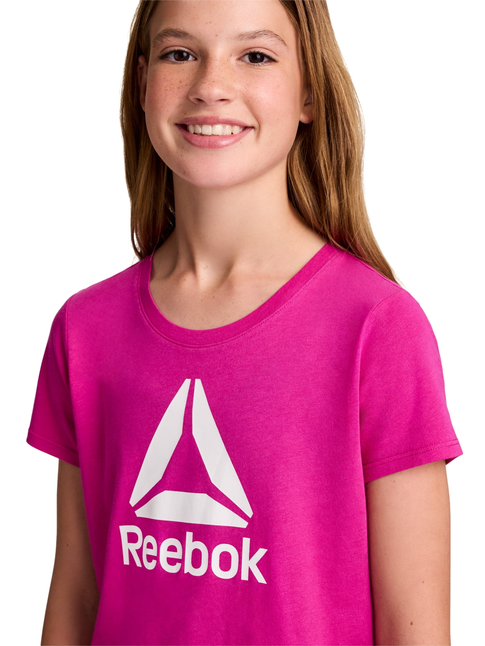 Reebok Girl's Distinction 2-Pack Short Sleeve Performance T-Shirt, Sizes 4-18
