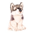 thumbnail image 2 of Puf de peluche de peluche DEMDACO Little Silver Grey Wolf, 2 of 6