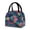 Lush Tropical Leaves, variant on 7L Volume Handheld Insulated Reusable Meal Tote Lunch Bags Hydrangeas & Dragonflies