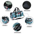 thumbnail image 2 of Christmas DuffleBag 17.7" with Shoe Bag, Sports Bag, Soccer Bag, Luggage Bag - Zipper Pocket, Large Capacity, 2 of 6