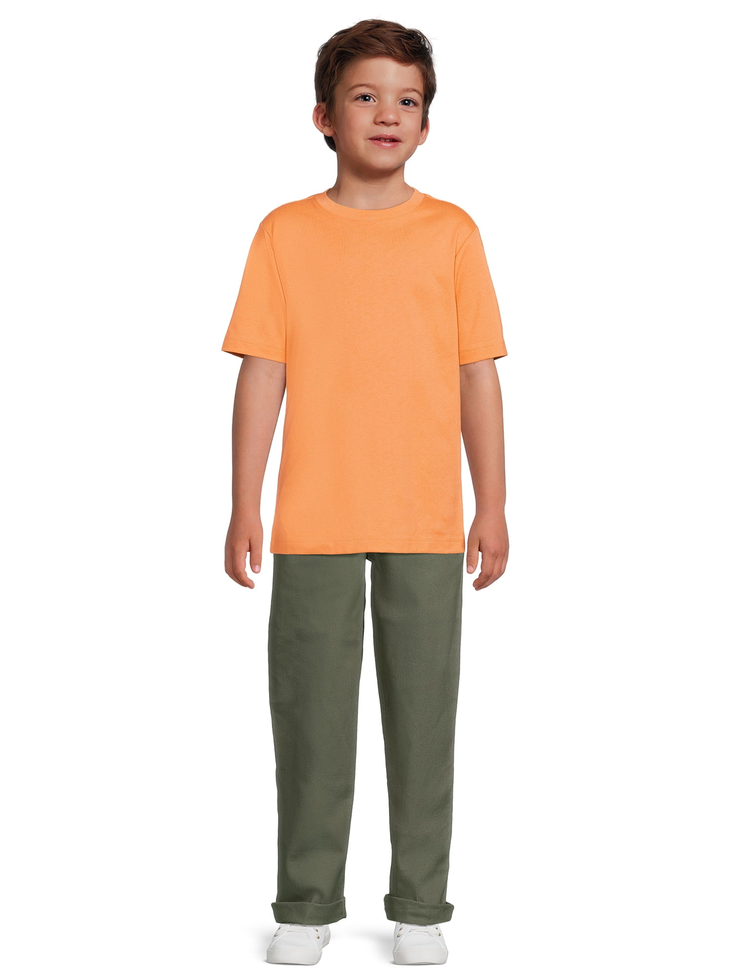 Wonder Nation Boys Woven Pull On Pants, Sizes 4-18 & Husky