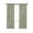 Green, variant on Sage Green Blackout Curtains, Light Blocking Print Window Curtains, Minimalist Abstract Modern White Art Thermal Insulated Window Drapes for Living Room Kitchen Cafe 2 Panels, 55"W x 39"L