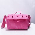 thumbnail image 3 of Bolsos de gamuza sintética estilo Inglaterra para mujer, bolsos de diseño de lujo, carteras, novedad de 2024, con hebilla de cinturón, asa superior, correas anchas para el hombro, 3 of 5