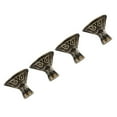 thumbnail image 4 of Heaveant Corner Protector, 4Pcs Antique Brass Jewelry Gift Box Wood Case Decorative Feet Legs Corner Protector Vintage, 4 of 8