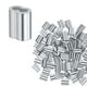 thumbnail image 1 of Uxcell 200 Paquete Manguitos de Aluminio para Crimpado 5/64 pulgadas Doble Barril Redondo para Cable de Alambre, 1 of 7