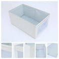 thumbnail image 2 of Unique Bargains Fabric Storage Cube Storage Bin Storage Basket Light Grey 19*11*8.3in, 2 of 7