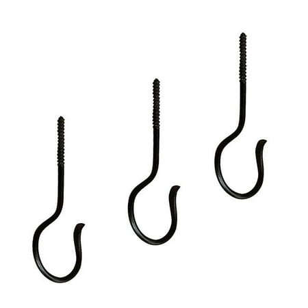 

ACHLA Designs TSH-13-3 5 in. Ceiling Hook Black - Pack of 3