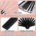 thumbnail image 4 of Abanico de seda plegable a mano Maitys Chinese Tai Ji Fan 34 x 63,5 cm, 4 of 6