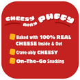 thumbnail image 5 of Cheez-It Puff'd Cheesy Baked Snacks, Puffed Snack Crackers 100% Real Cheese Inside, Kids Snacks, Double Cheese, 3 Oz., Bags (2 Pack), 5 of 6
