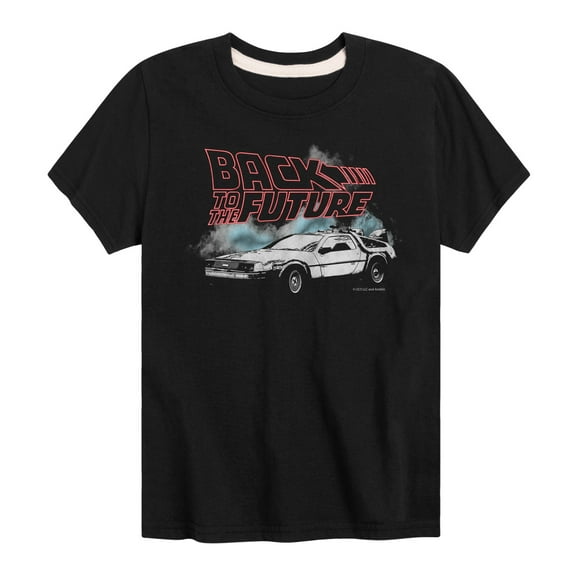 Back To The Future - Smokey DeLorean - Toddler & Youth Short Sleeve Graphic T-Shirt