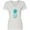 AA-White, variant on Inktastic Blue and Green Pineapple Women's V-Neck T-Shirt