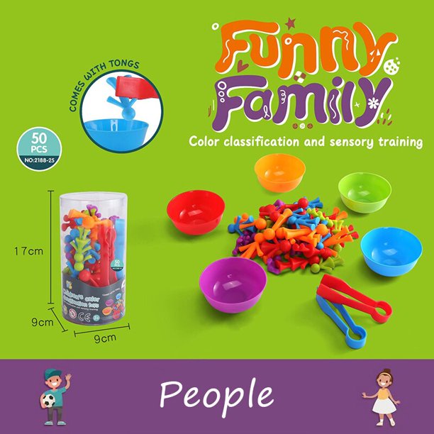 Oso de conteo de arcoíris Montessori para niños, juguetes de matemáticas, animales, dinosaurios, clasificación de colores, juego a juego, juguete sensorial educativo