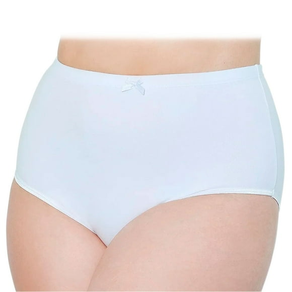 Paquete de Pantaletas Gota de Rocío Modelo 2520, Estilo clásico corte completo, Colores surtidos en blanco, beige y negro