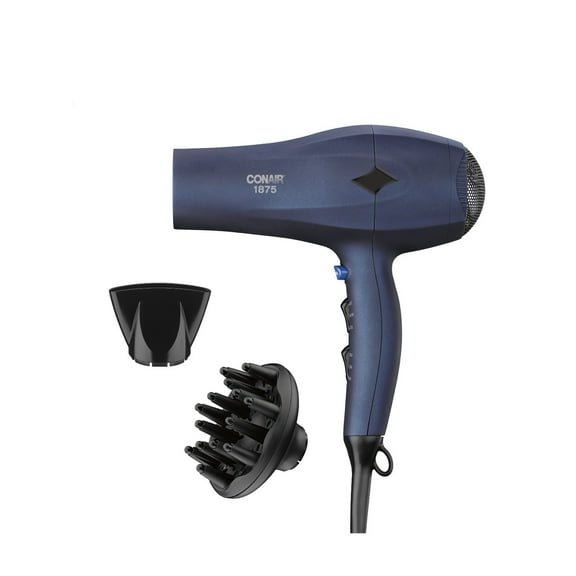 Conair Velvet Touch Dryer, 1875 Watts, w/Diffuser & Concentrator