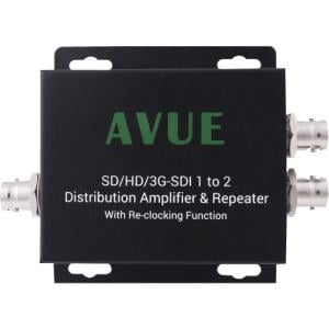 Sd Sdi Distribution Amplifier - Avue SDE - 12RN Distribution Amplifier & Repeater - 1920 x 1080 SUPPORT 3G/HD/SD-SDI W/ RECLOCKING