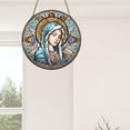 thumbnail image 1 of Colgante de ventana de Navidad, colgante de de Navidad 2025, decoración de Pascua, decoración de de Navidad, escena de bendición de Jesús, 1 of 8