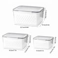 thumbnail image 3 of 4 In 1 Food Storage Container, Fruit Saver Storage Containers for Fridge, Stackable Fruit Berry Containers with Lid & Removable Colander, Long-Term Freshness, Dishwasher Safe, 3 of 8