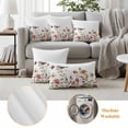 thumbnail image 6 of Fall Bird Flower Outdoor Waterproof Pillow Covers, Thanksgiving Autumn Leaves Daisy Decorative Square Throw Pillowcase Sofa Cushion Sham for Patio/Couch/Chair, 18"x18" 2 Pack, 6 of 8