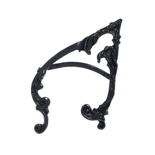 Elf Clip-On Ear Cuff Handcraft Gothic Vintage Para Halloween Girl Black Right Sunnimix Clip de manguito de oreja