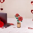 thumbnail image 4 of de construcción de ramo de flores, miniladrillos, juegos de construcción de ramo de flores, miniflores artificiales, bloques de construcción para Estilo C, 4 of 8
