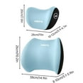 thumbnail image 3 of Hometravel Car Lumbar Support Pillow and Neck Pillow Kit, Ergonomic Seat Headrest Cushion for Back and Neck Pain Relief, Memory Foam Car Comfort Set, 3 of 6