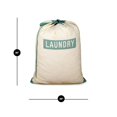 thumbnail image 3 of Smart Design Large Laundry Bag with Handle and Push Lock Drawstring - 100% Cotton Canvas Material - for Clothes and Laundry - Home Organization - Holds 3 Loads - 29 x 36 Inch - Laundry Logo, 3 of 5