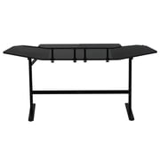 Techni Sport TS911D Gaming Desk with Shelves & Accessory Holder, Black