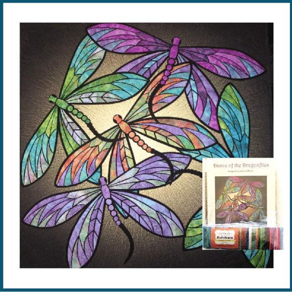 Patrón de apliques JoAnn Hoffman Dance of The Dragonflies