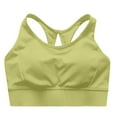 thumbnail image 7 of OSOLU Women Yoga Sports Bra With High Support And Feel Workout Sports High Support Comfortable Bralettes Light Yellow S, 7 of 7