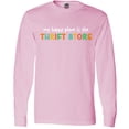 thumbnail image 3 of Inktastic My Happy Place is the Thrift Store Long Sleeve T-Shirt, 3 of 5