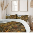 thumbnail image 6 of Ambesonne Nature Scene Duvet Cover Sets, River Autumn Colors, 2-King, Fawn Orange Olive Green, 6 of 7