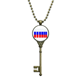 thumbnail image 1 of Lenguas de la bandera rusa Llavero Collar Colgante Bandeja Cadena Embellecida Unbranded M, 1 of 3