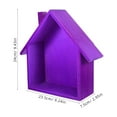 thumbnail image 6 of OULII House Shaped Wooden Wall Shelf for Wall Mounted Storage Decor, 6 of 7