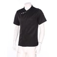 thumbnail image 3 of inhzoy Chef Jacket for Men Short Sleeve Kitchen Cooking Work Uniforms Chef Coat Chef Shirt Black 4XL, 3 of 9