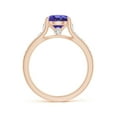 thumbnail image 2 of ANGARA Natural 1.45 ct Tanzanite Tapered Shank Solitaire Engagement Ring in 14K Rose Gold for Women (Size-7mm) | December Birthstone, Anniversary, Jewelry Gift for Women | Natural Tanzanite Ring, 2 of 9