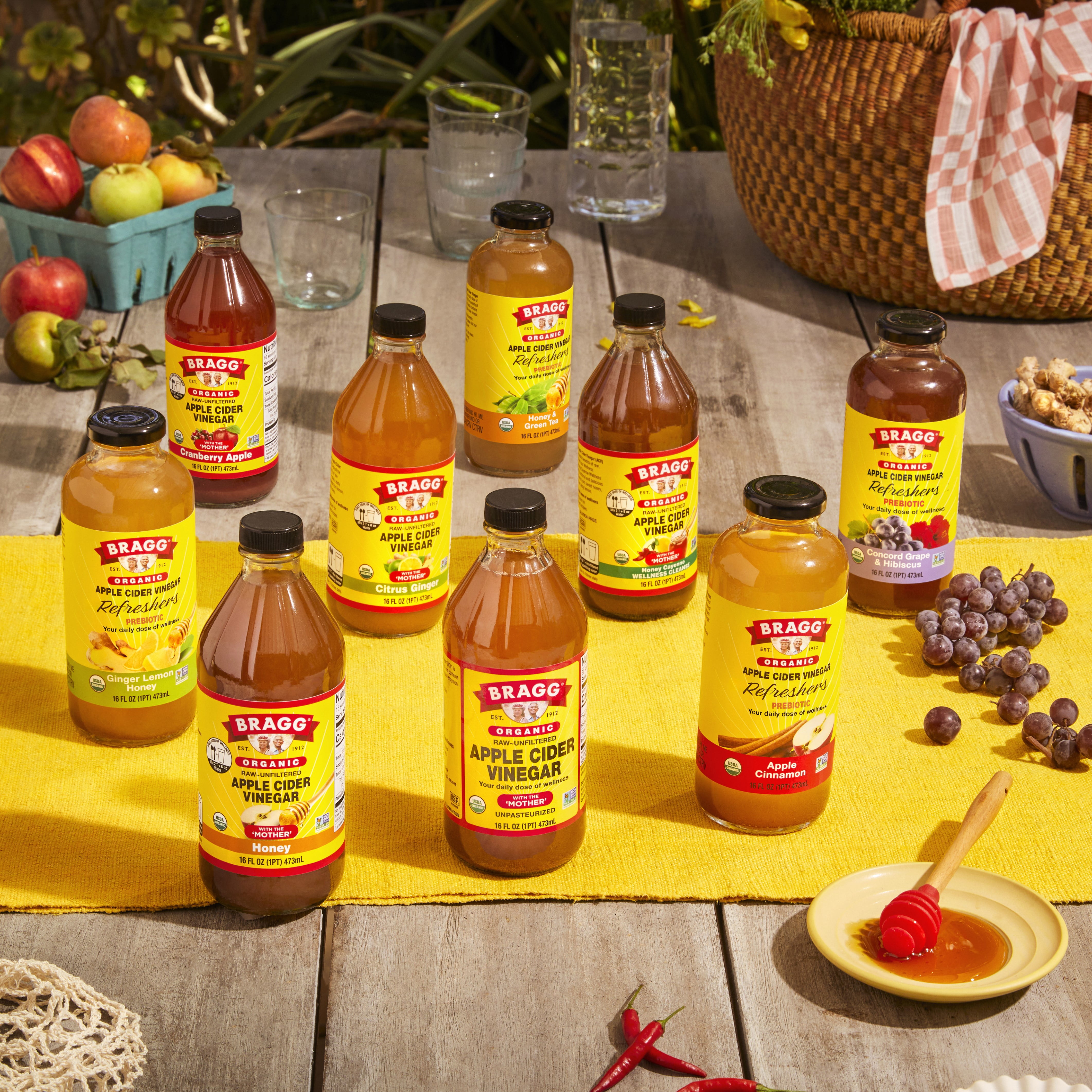 Bragg Organic Apple Cider Vinegar Refresher, Ginger Lemon Honey, 16 fl oz