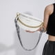 thumbnail image 4 of Riñonera Mujer Gran Capacidad Cadena Fashionalbe Simple Commuter Blanco FLhrweasw Nuevo, 4 of 8