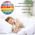 thumbnail image 3 of ZXCXRQFa Rainbow Striped Watercolor Home Decor Butterfly Round Wood 10 Inch Wall Clock Non Ticking Silent Clock Art for Living Room Kitchen Bedroom Decorative, 3 of 7