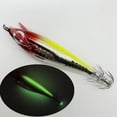 thumbnail image 2 of Señuelo Pesca Luminoso Anzuelos Calamar Anzuelo Artificial Cebos Jigging () Rojo Y Amarillo, 2 of 4