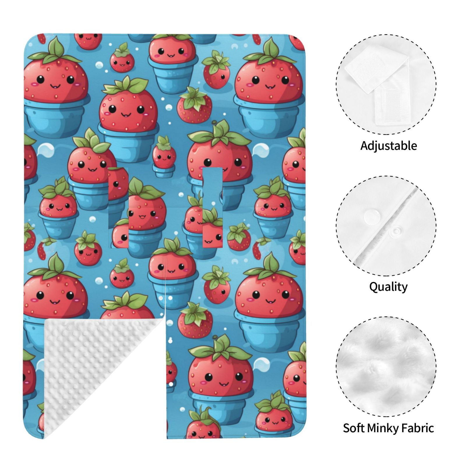 Car Seat Cover Baby - Cute Strawberry Flower Pot Breathable Infant Car Seat Cover for Baby Carseat, Lightweight Comfort Baby Essentials Must Haves Newborn Stuff for Girl Boy
