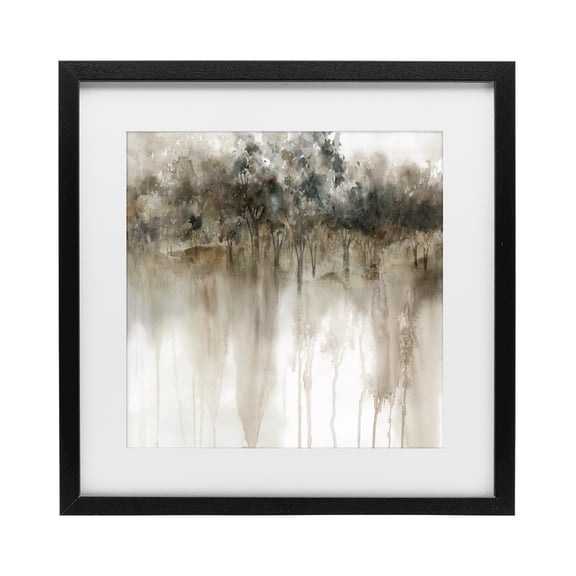 Stupell Industries Transitional Forest Edge Illusion Black Framed Print Under Glass, 13 x 13, by Carol Robinson