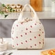 thumbnail image 1 of Bolsa Térmica Vintage de Pana con Estampado de Fresas, Bolsa Bento Portátil para Mujer, Porta Alimentos Térmico con Compartimentos., 1 of 6