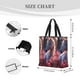 thumbnail image 3 of Easygdp Flower White Horse Bolsa Tote para Mujer, Bolso de Hombro para Trabajo, Playa, Viajes, Compras y Supermercado, 3 of 7